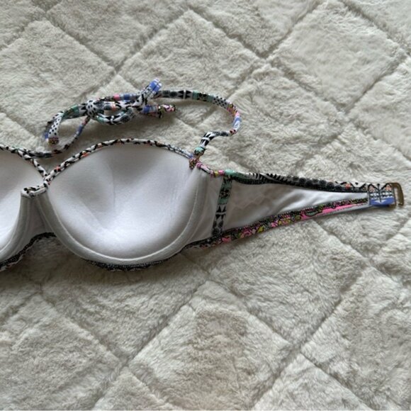 Victoria's Secret | Foil Aztec Southwest Flirt Bandeau Bikini Top | Size 36B - Picture 9 of 11